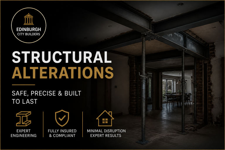 Edinburgh city Builders load bearing wall removal Structural Alterations In Edinburgh